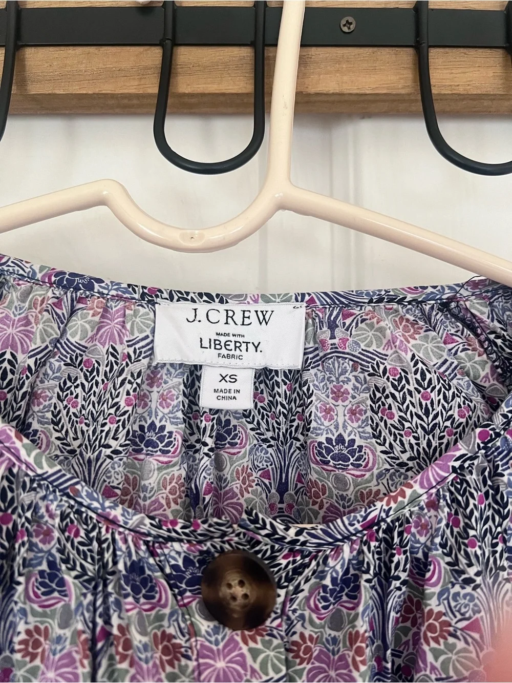 Liberty Fabric x J.Crew Club Nouveau Floral Button-Front Dress